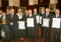 Przedstawiciele nagrodzonych gmin